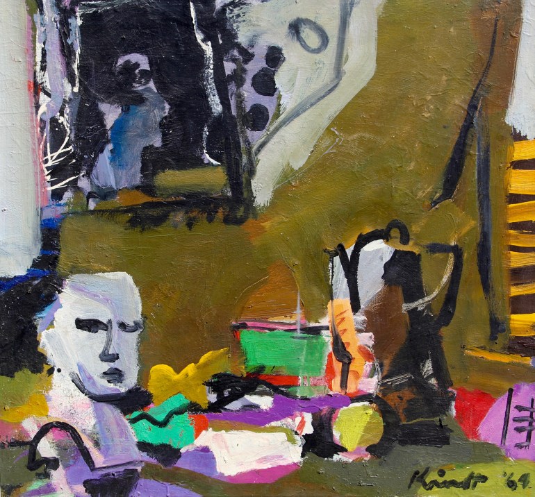 Still Life with Bust &amp; Coffee Pot 64 28x30